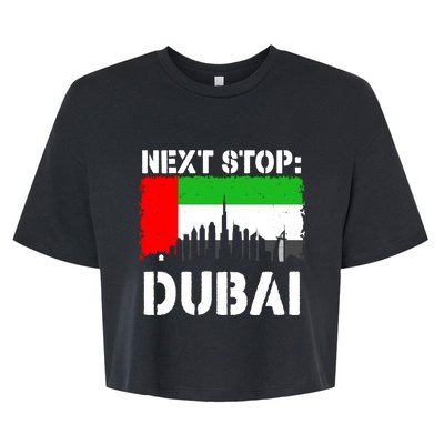 Dubai Vacation Trip Next Stop Vacay Vibes Souvenir Great Gift Bella+Canvas Jersey Crop Tee