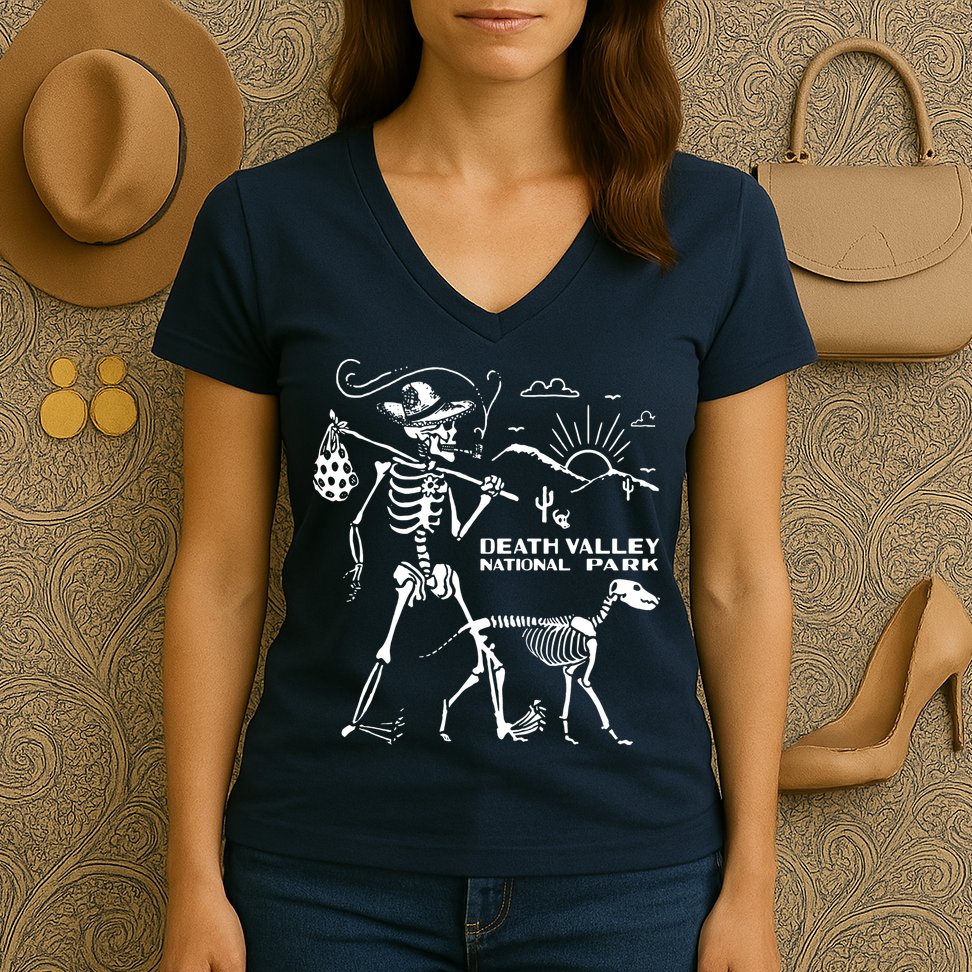 Death Valley T Shirt National Park Shirt Hiking Women's V-Neck T-Shirt