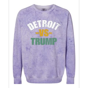 Detroit Vs Trump 2024 Election Antitrump Vote For Kamala Colorblast Crewneck Sweatshirt