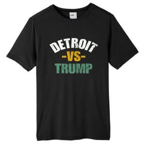 Detroit Vs Trump 2024 Election Antitrump Vote For Kamala Tall Fusion ChromaSoft Performance T-Shirt