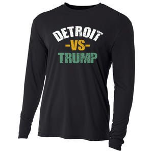 Detroit Vs Trump 2024 Election Antitrump Vote For Kamala Cooling Performance Long Sleeve Crew