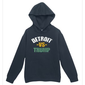 Detroit Vs Trump 2024 Election Antitrump Vote For Kamala Urban Pullover Hoodie