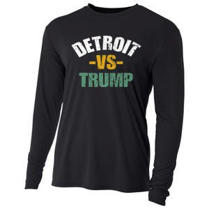 Detroit Vs Trump 2024 Election Anti Trump Vote For Kamala Cooling Performance Long Sleeve Crew