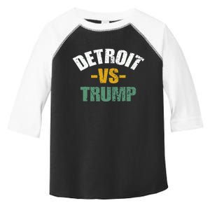 Detroit Vs Trump 2024 Election Anti Trump Vote For Kamala Toddler Fine Jersey T-Shirt