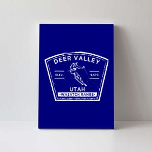 Deer Valley Utah Snow Skiing Gift Canvas