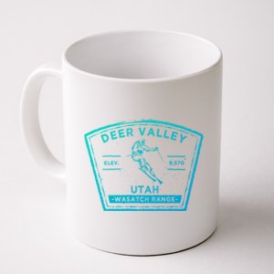 Deer Valley Utah Snow Skiing Gift Coffee Mug