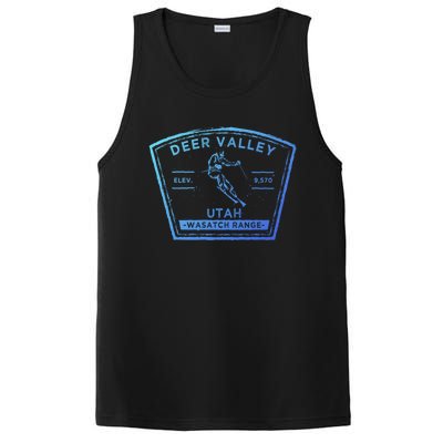 Deer Valley Utah Snow Skiing Gift PosiCharge Competitor Tank