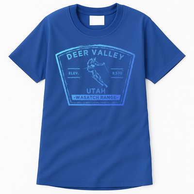 Deer Valley Utah Snow Skiing Gift Tall T-Shirt