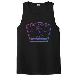 Deer Valley Utah Snow Skiing Gift PosiCharge Competitor Tank