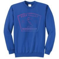 Deer Valley Utah Snow Skiing Gift Tall Sweatshirt