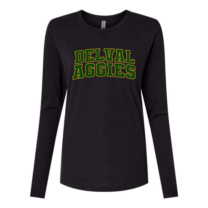 Delaware Valley University Aggies Arch01 Womens Cotton Relaxed Long Sleeve T-Shirt