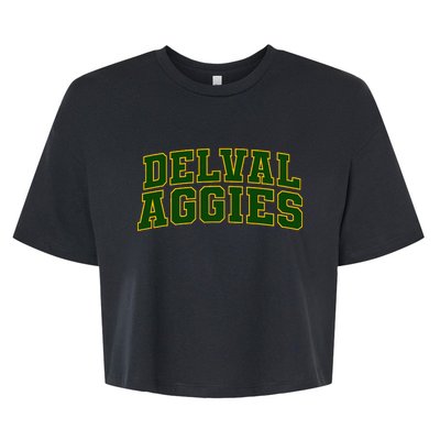 Delaware Valley University Aggies Arch01 Bella+Canvas Jersey Crop Tee