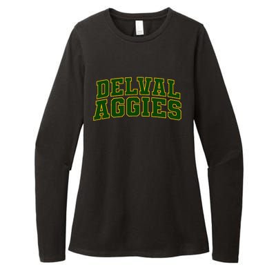 Delaware Valley University Aggies Arch01 Womens CVC Long Sleeve Shirt