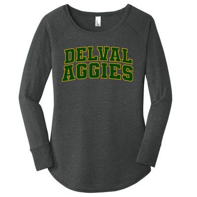 Delaware Valley University Aggies Arch01 Women's Perfect Tri Tunic Long Sleeve Shirt