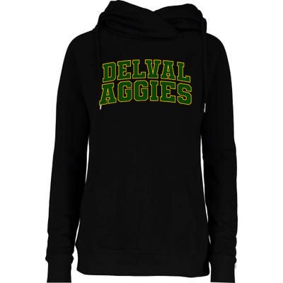 Delaware Valley University Aggies Arch01 Womens Funnel Neck Pullover Hood