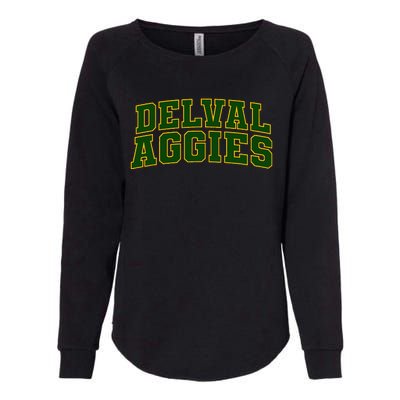 Delaware Valley University Aggies Arch01 Womens California Wash Sweatshirt