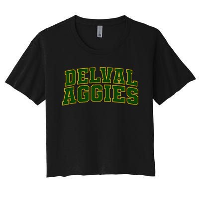 Delaware Valley University Aggies Arch01 Women's Crop Top Tee