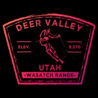 Deer Valley Utah Snow Skiing Gift Drawstring Bag