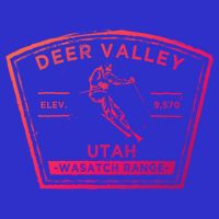 Deer Valley Utah Snow Skiing Gift Womens T-Shirt