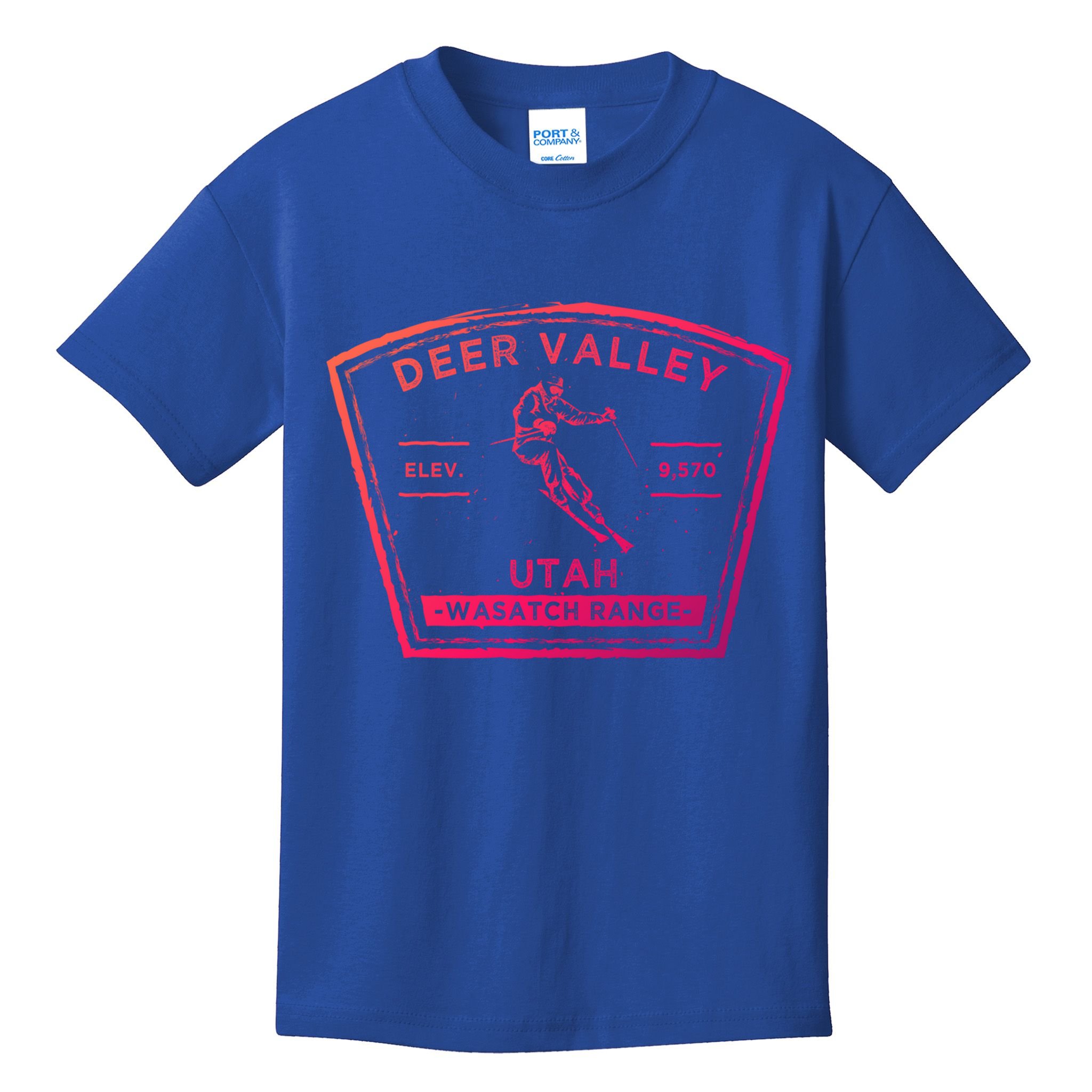 Deer Valley Utah Snow Skiing Gift Kids T-Shirt