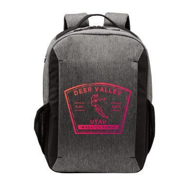 Deer Valley Utah Snow Skiing Gift Vector Backpack