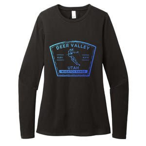 Deer Valley Utah Snow Skiing Gift Womens CVC Long Sleeve Shirt