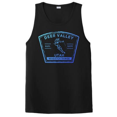 Deer Valley Utah Snow Skiing Gift PosiCharge Competitor Tank