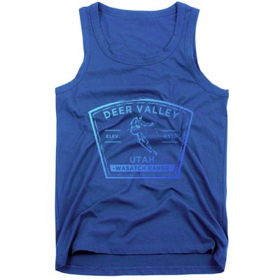 Deer Valley Utah Snow Skiing Gift Tank Top