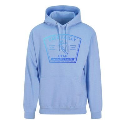 Deer Valley Utah Snow Skiing Gift Unisex Surf Hoodie