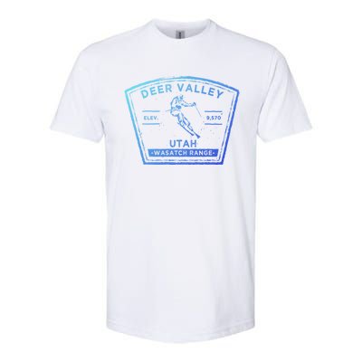 Deer Valley Utah Snow Skiing Gift Softstyle® CVC T-Shirt