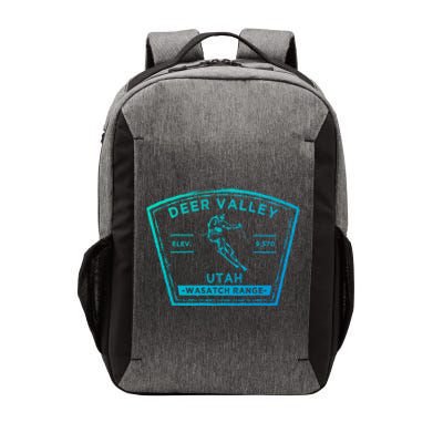 Deer Valley Utah Snow Skiing Gift Vector Backpack