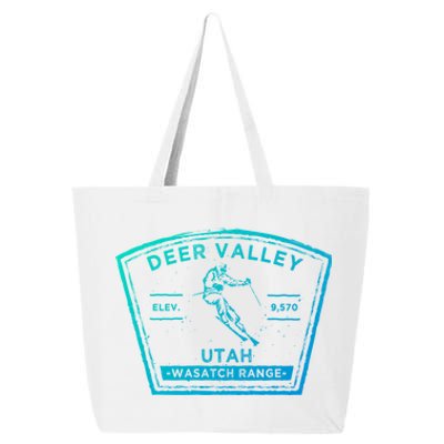 Deer Valley Utah Snow Skiing Gift 25L Jumbo Tote