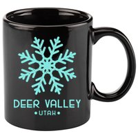 Deer Valley Utah Skiing 11oz C Handle Ceramic Mug