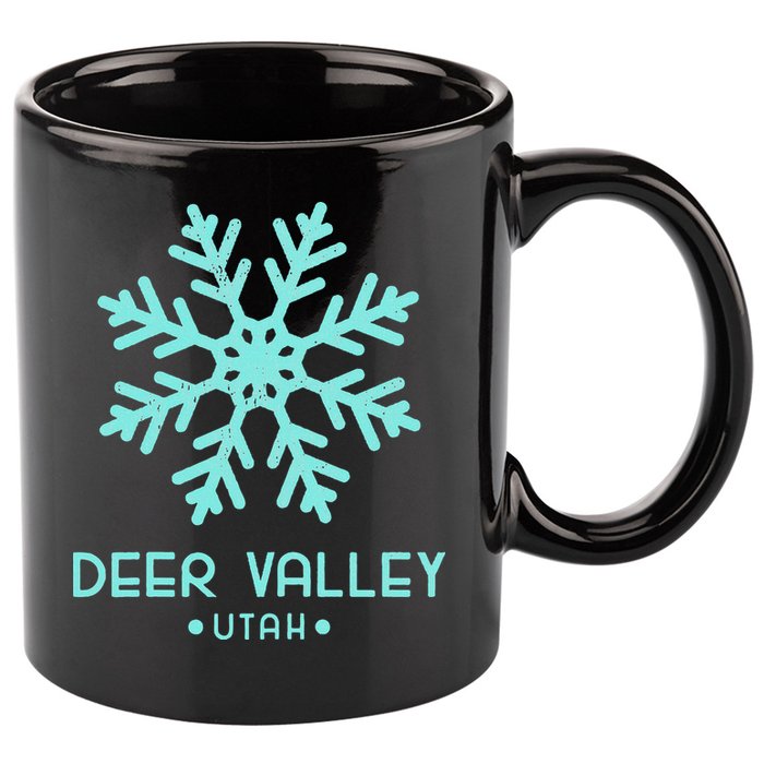 Deer Valley Utah Skiing 11oz C Handle Ceramic Mug