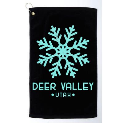 Deer Valley Utah Skiing Golf Towel