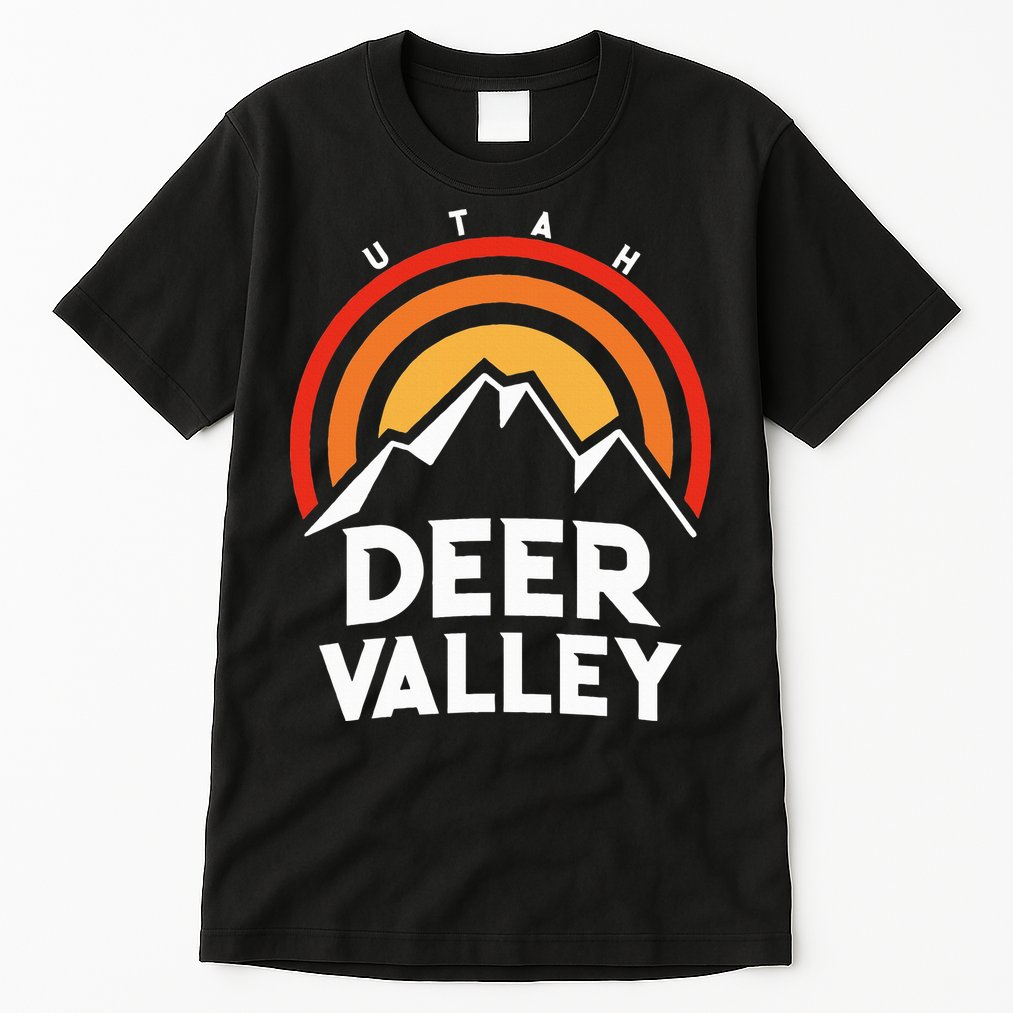 Deer Valley Utah Retro Tall T-Shirt