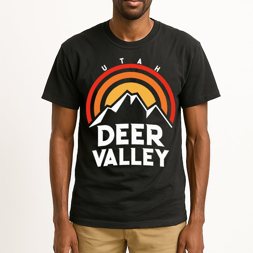 Deer Valley Utah Retro Tall T-Shirt