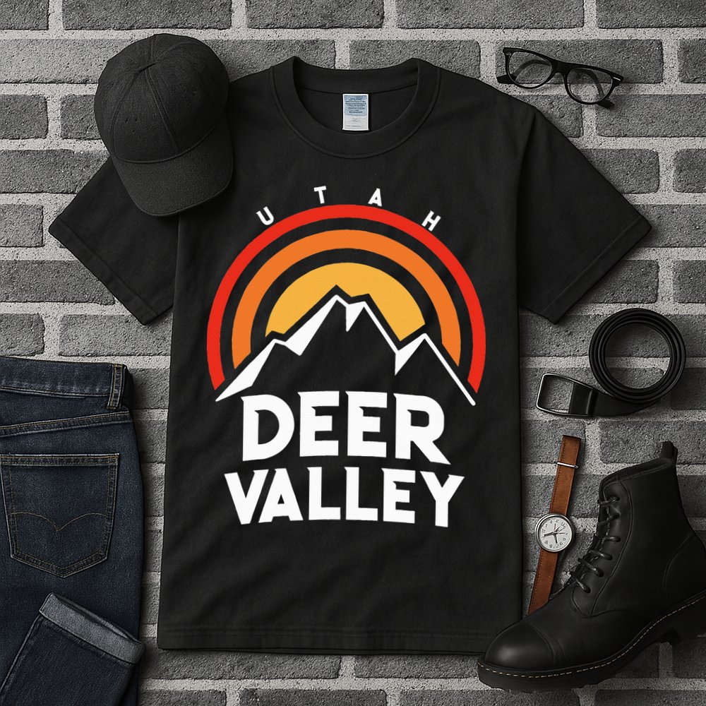 Deer Valley Utah Retro Tall T-Shirt