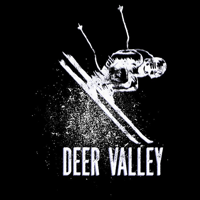 Deer Valley Utah Ski Resort Downhill Skier Zip Tote Bag