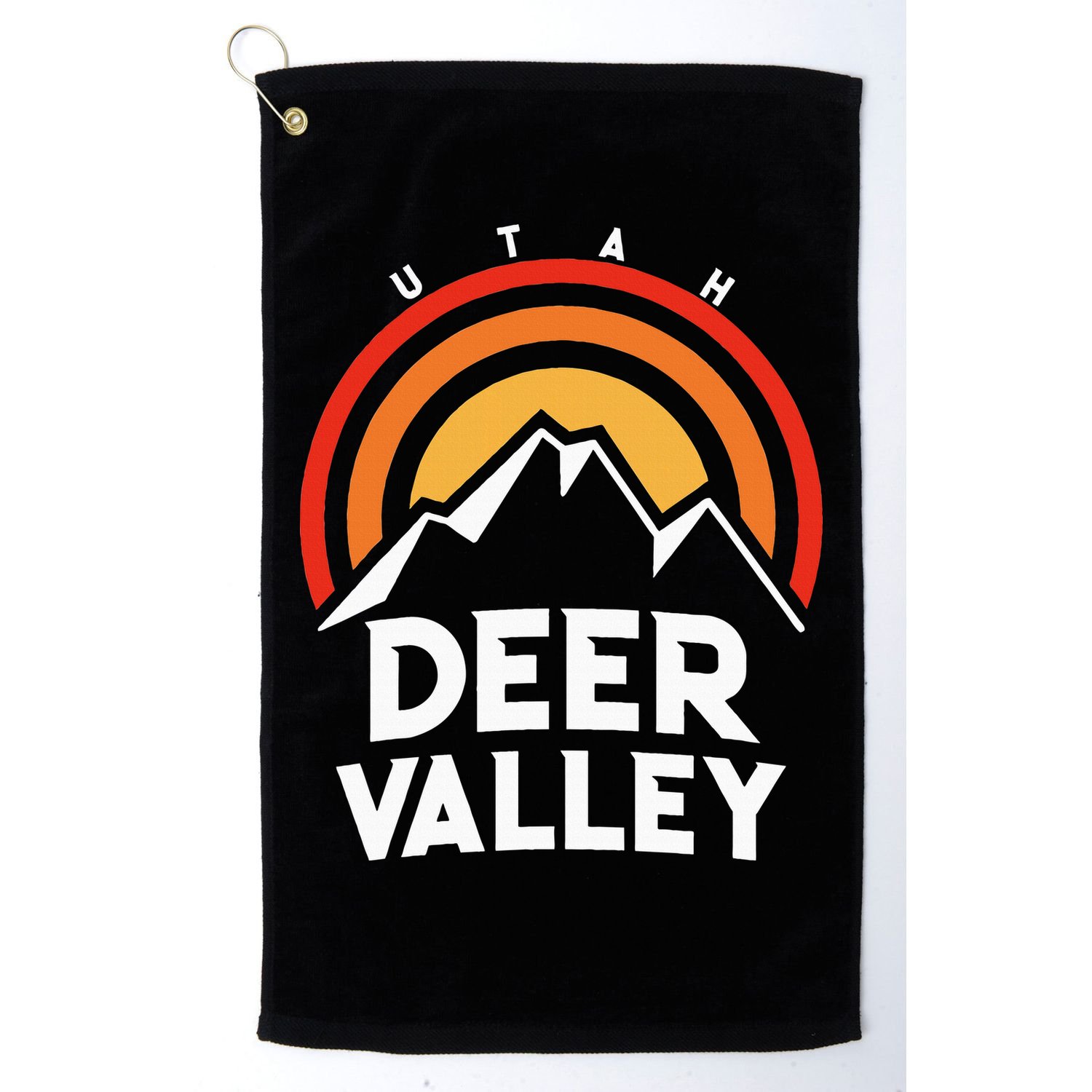 Deer Valley Utah Retro Golf Towel