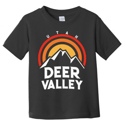 Deer Valley Utah Retro Toddler T-Shirt