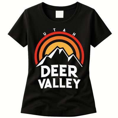Deer Valley Utah Retro Womens T-Shirt