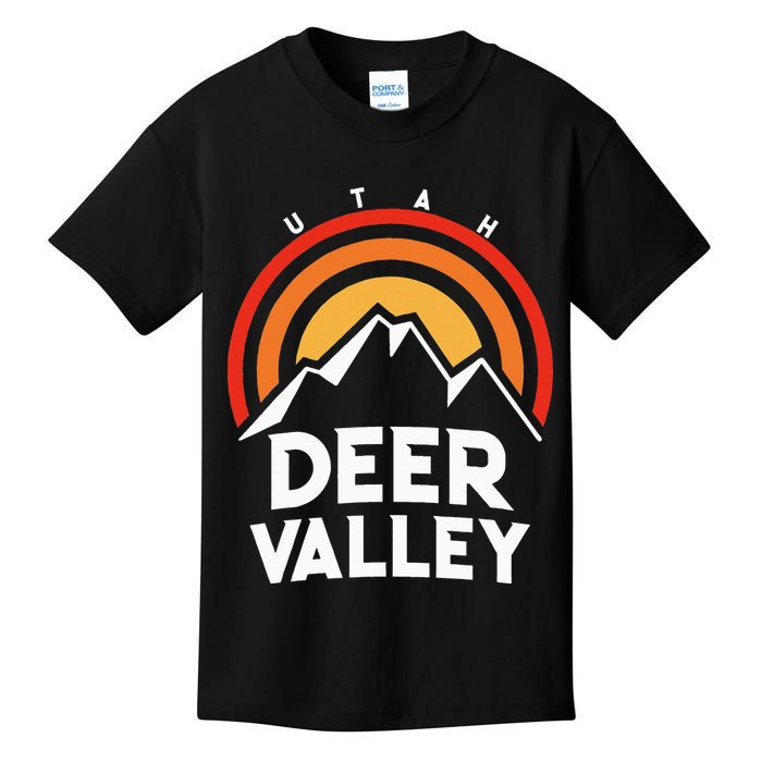 Deer Valley Utah Retro Kids T-Shirt