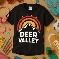 Deer Valley Utah Retro Kids T-Shirt