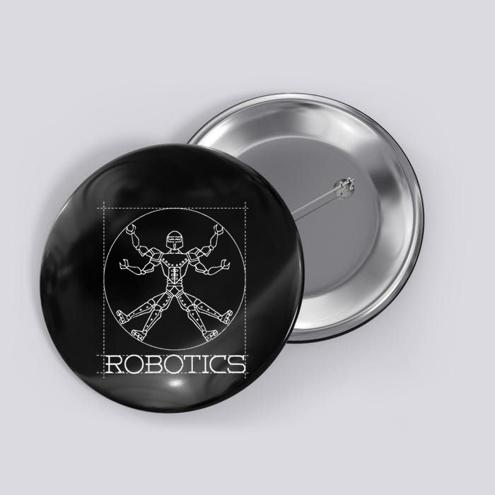 Da Vinci Vitruvian Robot Engineering Robotics Button