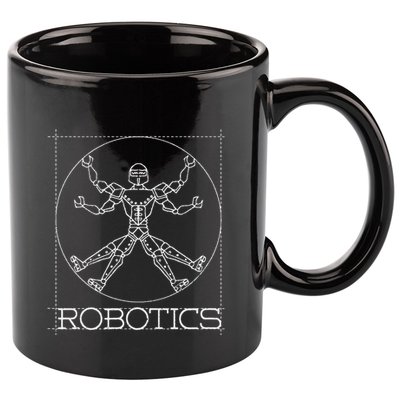 Da Vinci Vitruvian Robot Engineering Robotics 11oz C Handle Ceramic Mug