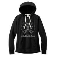Da Vinci Vitruvian Robot Engineering Robotics Women's Fleece Hoodie