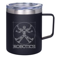 Da Vinci Vitruvian Robot Engineering Robotics 12oz Stainless Steel Coffee Mug