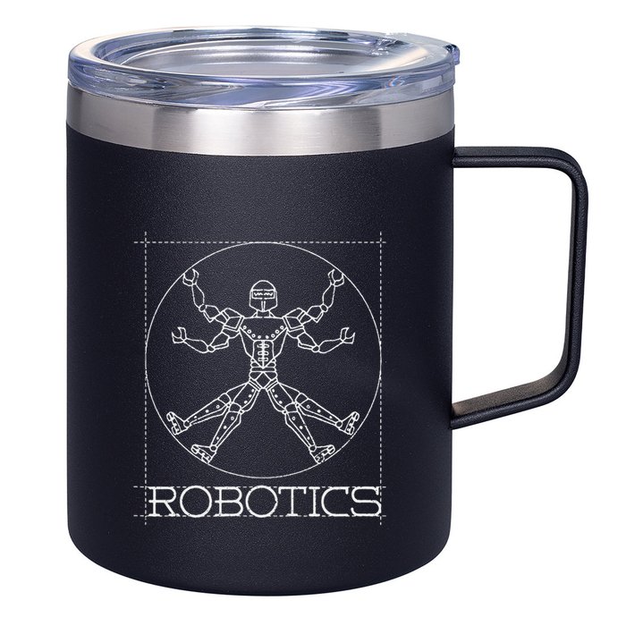 Da Vinci Vitruvian Robot Engineering Robotics 12oz Stainless Steel Coffee Mug