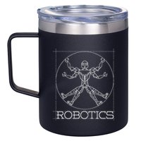 Da Vinci Vitruvian Robot Engineering Robotics 12oz Stainless Steel Coffee Mug